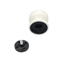 Pomolo fisso per porta SAGUATTI 875/70TB in alluminio bianco lucido