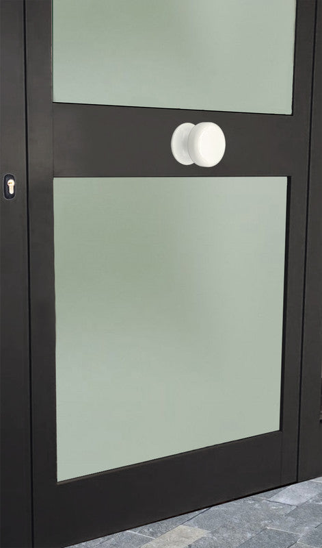 Pomolo fisso per porta SAGUATTI 875/70TB in alluminio bianco lucido
