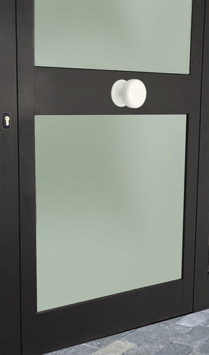 Pomolo fisso per porta SAGUATTI 875/70TB in alluminio bianco lucido