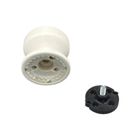 Pomolo fisso per porta SAGUATTI 875/70TOB in alluminio bianco opaco