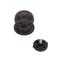 Pomolo fisso per porta SAGUATTI 875/70UAB in alluminio marrone opaco