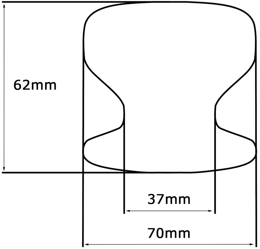 Pomolo fisso per porta SAGUATTI 875/70UAB in alluminio marrone opaco