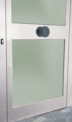 Pomolo fisso per porta SAGUATTI 875/70YAB in alluminio grigio opaco