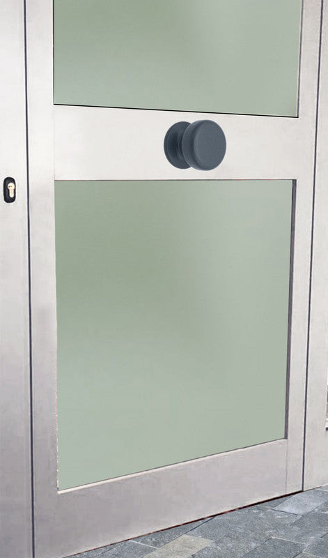 Pomolo fisso per porta SAGUATTI 875/70YAB in alluminio grigio opaco