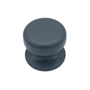 Pomolo fisso per porta SAGUATTI 875/70YAB in alluminio grigio opaco