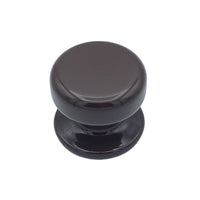 Pomolo fisso per porta SAGUATTI 875/70UB in alluminio marrone lucido