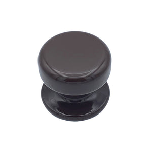 Pomolo fisso per porta SAGUATTI 875/70UB in alluminio marrone lucido