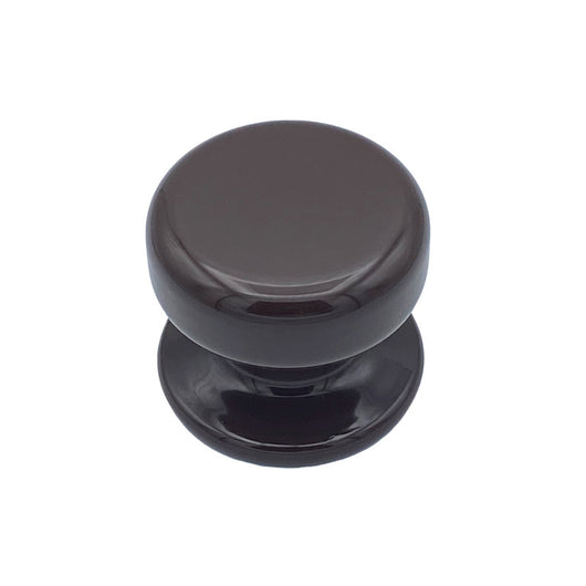 Pomolo fisso per porta SAGUATTI 875/70UB in alluminio marrone lucido