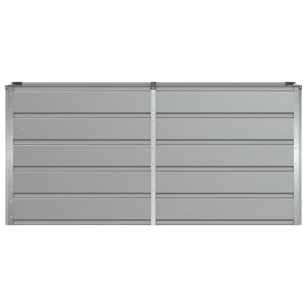 Fioriera moderna per uso esterno e interno 160 x 40 x 75 cm design pulito atmosfera accogliente acciaio grigio chiaro 02_0059182