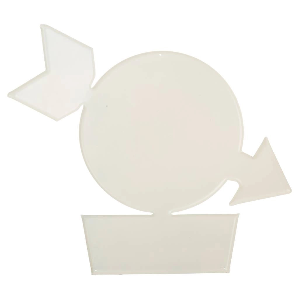 Piatto decorativo da parete in metallo 52x59x1h