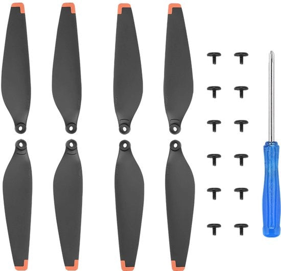 Accessori di protezione per elica per drone DJI Mini 4 PRO, 2 paia montati.