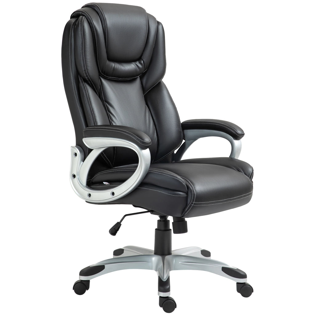 Sedia da ufficio reclinabile con rotelle ¨C zephmum ¨C nero 66x75.5x115.5-124.5 cm