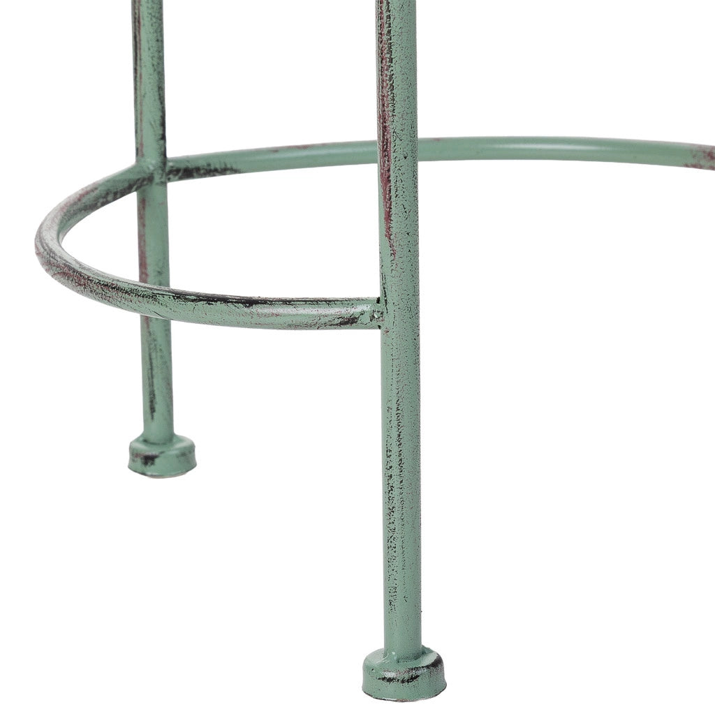 Supporto vasi verde 3 pezzi 28x28x69-24x24x59-20x20x49h cm