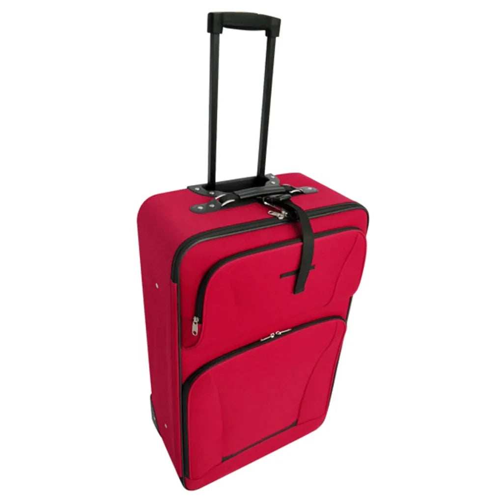 Set da Viaggio Trolley e Borse 5 pz Rosso CFW1858959