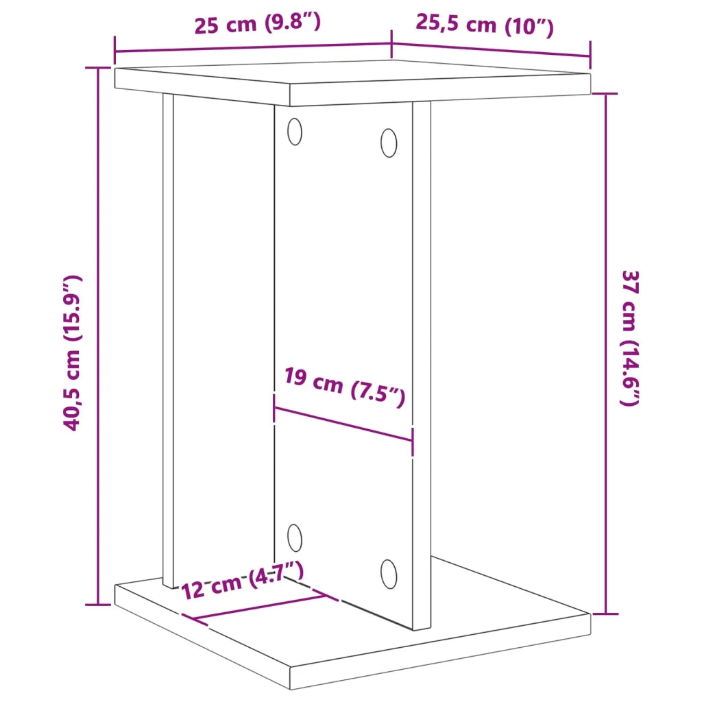 Supporto per piante Rovere Sonoma 25 x 25,5 x 40,5 cm 899678