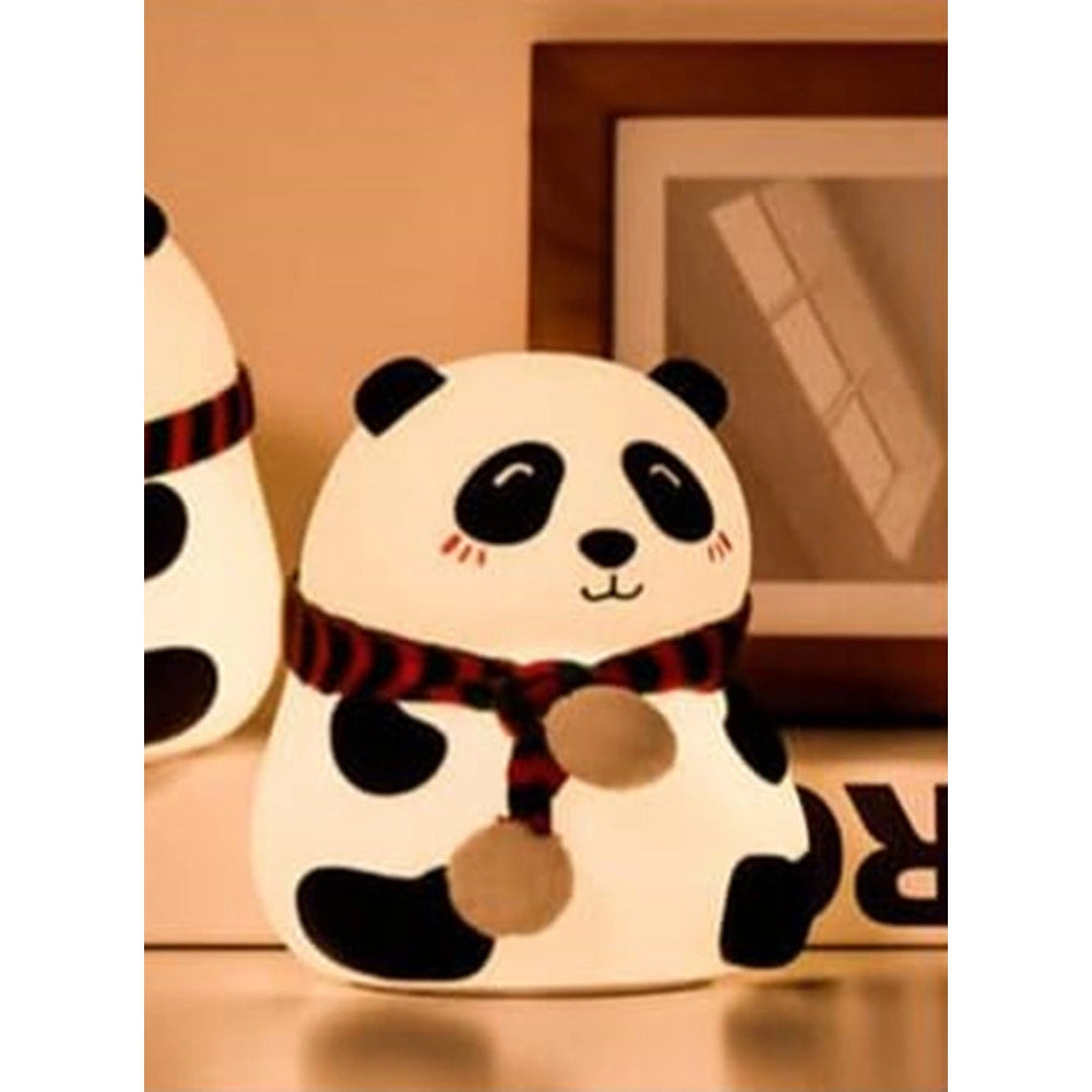 Trade Shop - Luce Notturna Panda Led Sensore Touch Lampada Da Tavolo Usb Ricaricabile Camera -