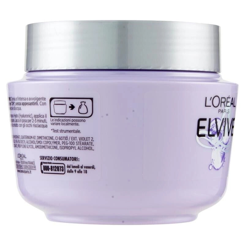 ELVIVE MASCHERA CAPELLI 300ML HYALURONIC 72H PER CAPELLI DISIDRATATI