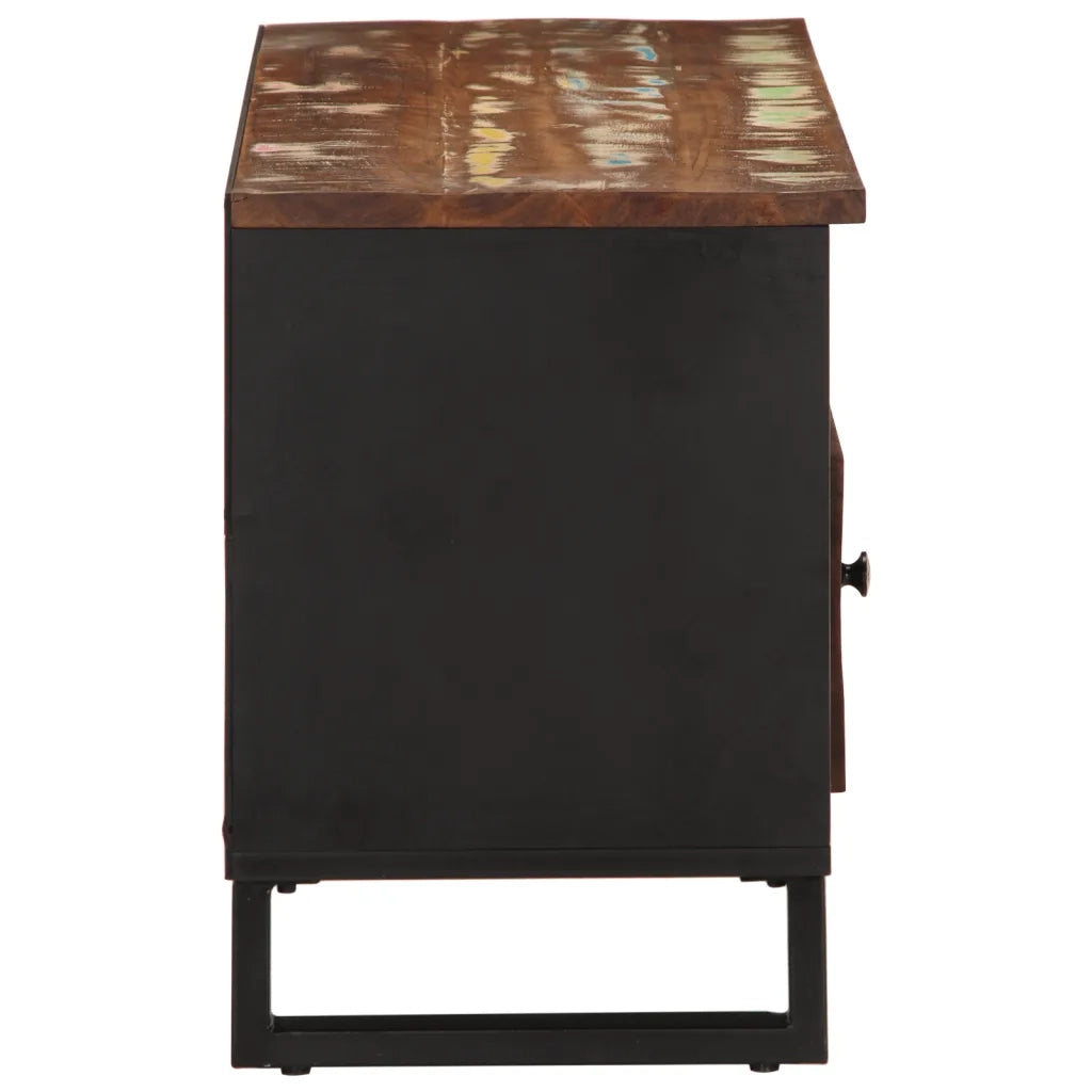 Mobile TV 100x33x46cm Legno Massello Recupero Legno Multistrato 351972