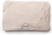 Cuscino termico per addome e schiena con semi di uva - Lavabile e microonde resistente, beige