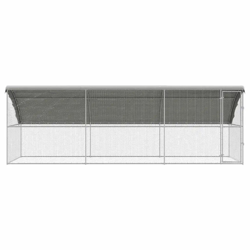 Gabbia per polli 3 pcs Argento 600 x 200 x 200 cm 3368318