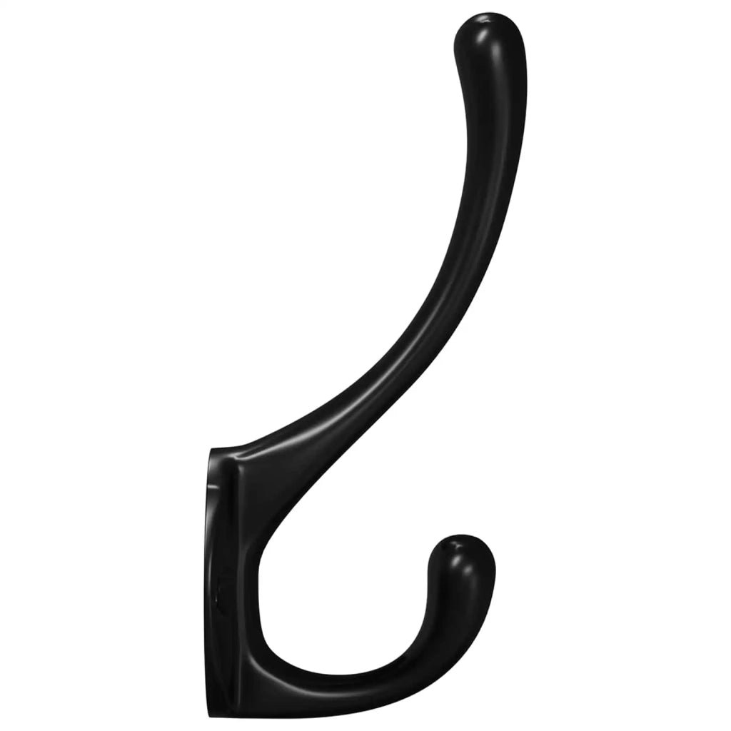 Gancio per vestiti 12 pcs Nero 102 x 29 x 47mm Lega di Zinco 864900