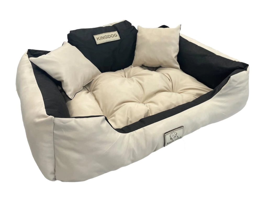 AIO FACTORY 55x45 cm KINGDOG Cuccia per cani impermeabile personalizzabile Beige