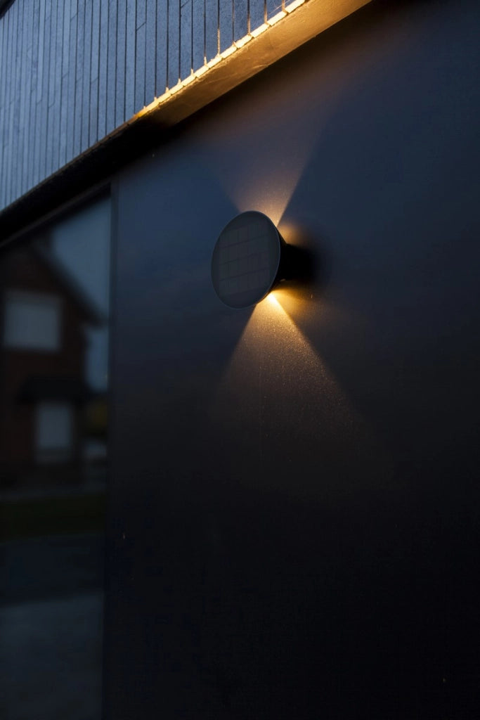 Applique esterna solare BELKA HYBRID LED 9W grigio Lutec