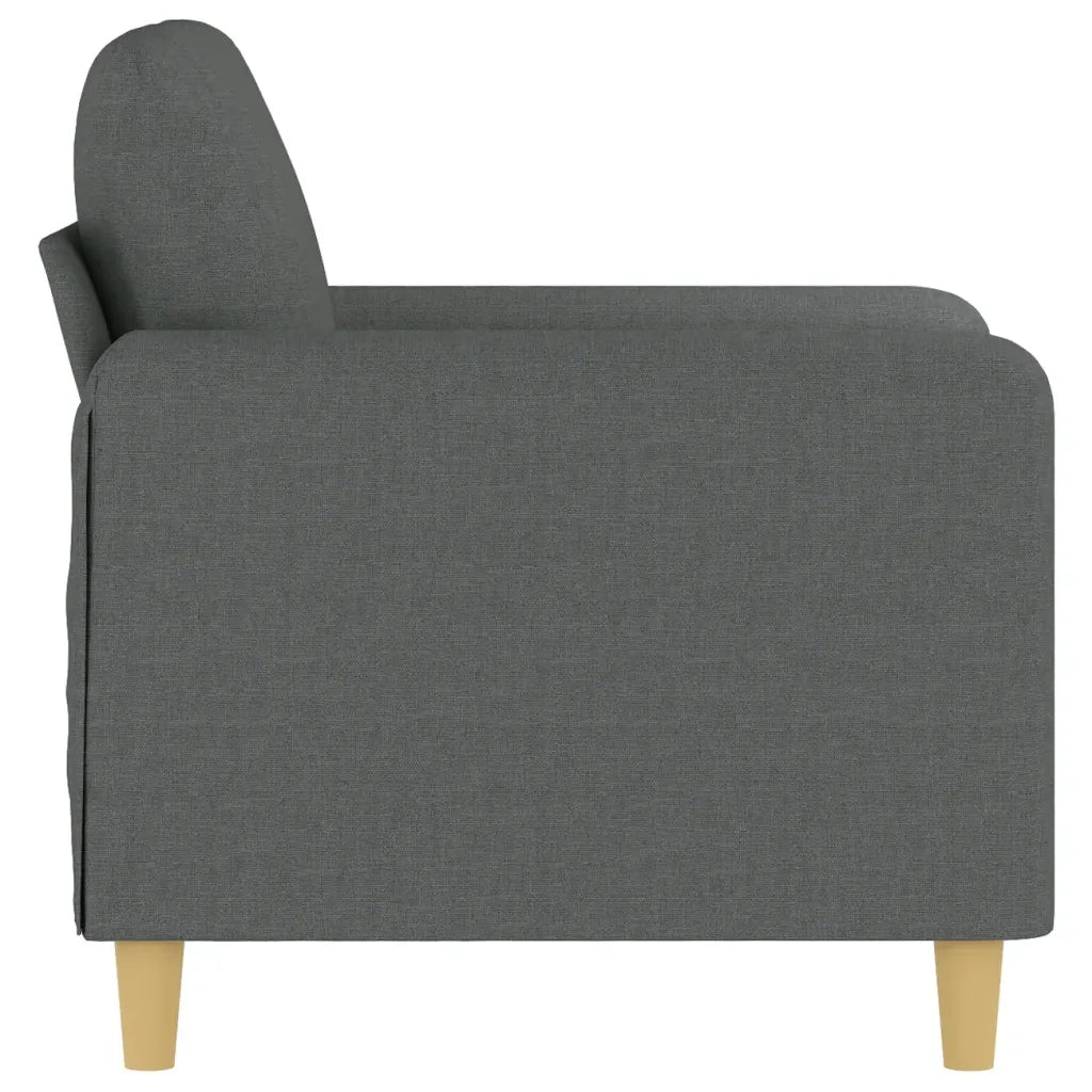 Poltrona Grigio Scuro 60 cm in Tessuto 359463