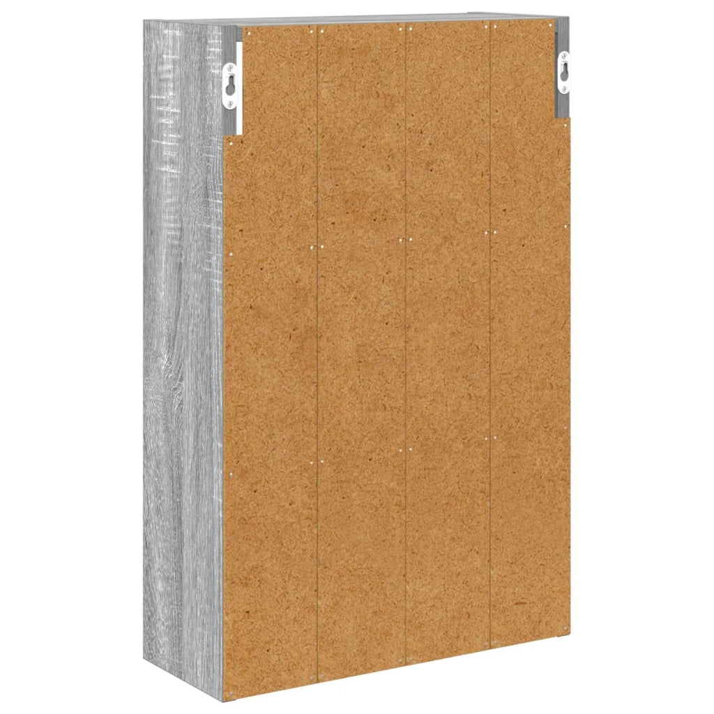 Armadio da bagno a muro Sonoma grigia 40 x 16 x 62,5 cm 889372