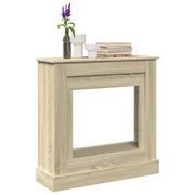 Cornice per Camino Rovere Sonoma 90x30x90 cm in Truciolato 854591