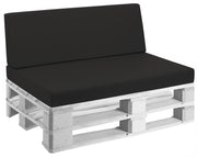 Cuscini per Pallet 120x80 cm Seduta e Schienale in Similpelle Mariotti Reforma Nero