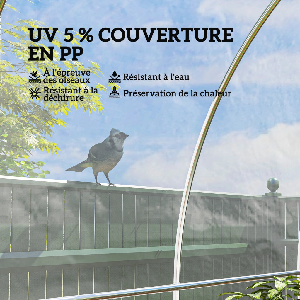 Telo per Serra in Polipropilene Trasparente ¨C zephmum ¨C 6x10 m 150g/m2
