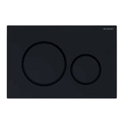 Geberit placca di comando Sigma 20 doppio tasto nero lucido/nero opaco