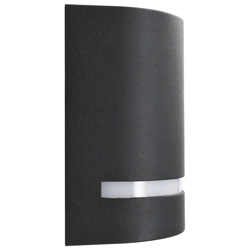 Lampade da Parete da Esterno 2 pz 35 W Nere Semicircolari 45648