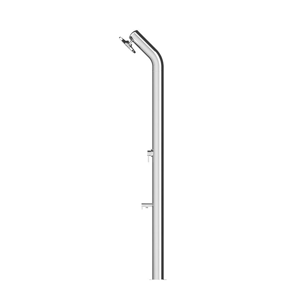 Doccia da Giardino Miscelatore e Lavapiedi ATI Docce UNI-1M Inox Anodizzato