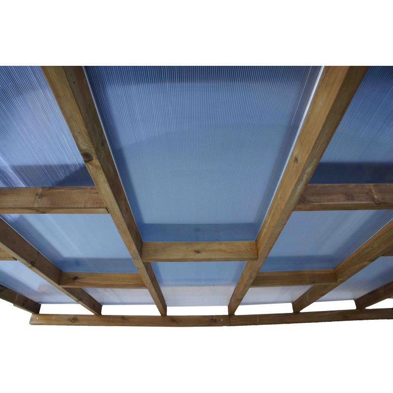 Tetto Couv'terrasse in legno 3x3 m - con tetto