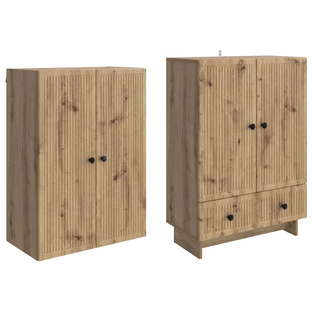 Set di armadi 2 pz Rovere Artigianale Legno ingegnerizzato 3416357