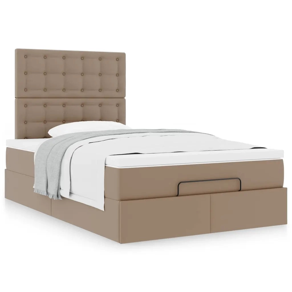 Struttura Letto Pouf con Materasso 120x200 cm Similpelle 3313000