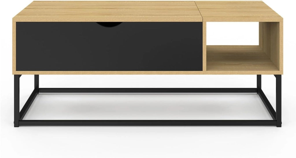 Tavolino BOSTON con contenitore dal design industriale