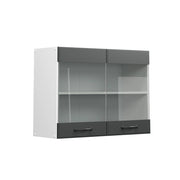 Vicco Mobile da cucina in vetro Antracite casa di campagna 80 cm