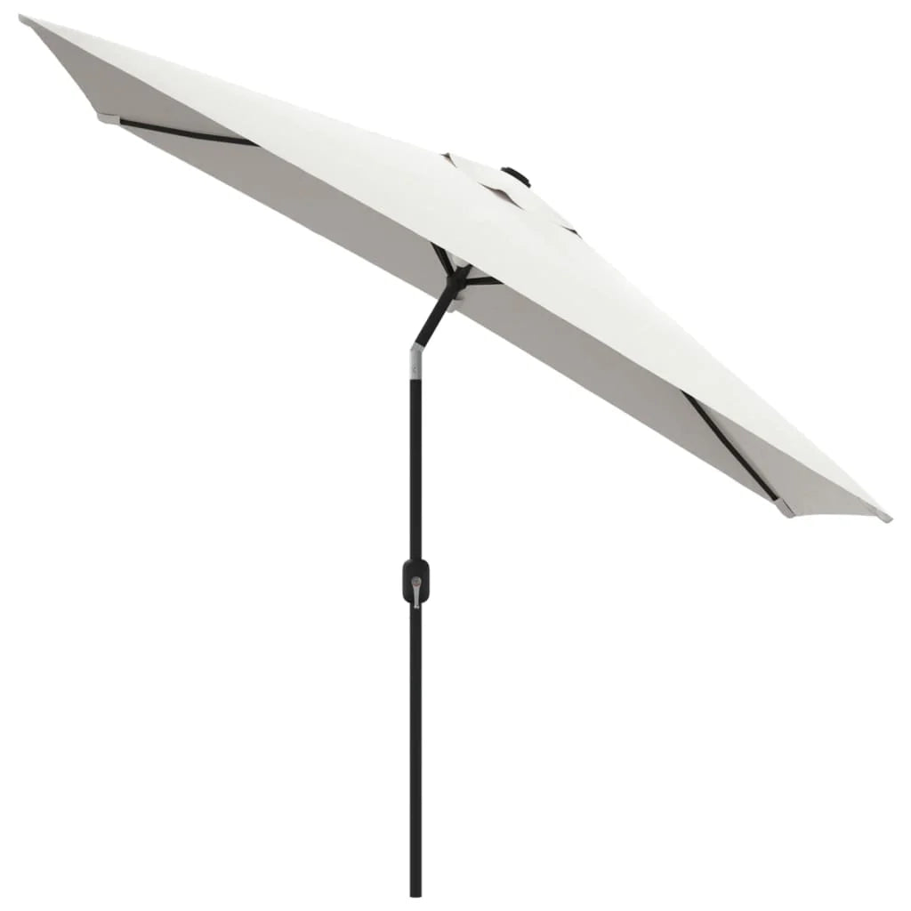 Ombrellone da giardino 200 x 300 cm rettangolare bianco sabbia 02_0008031