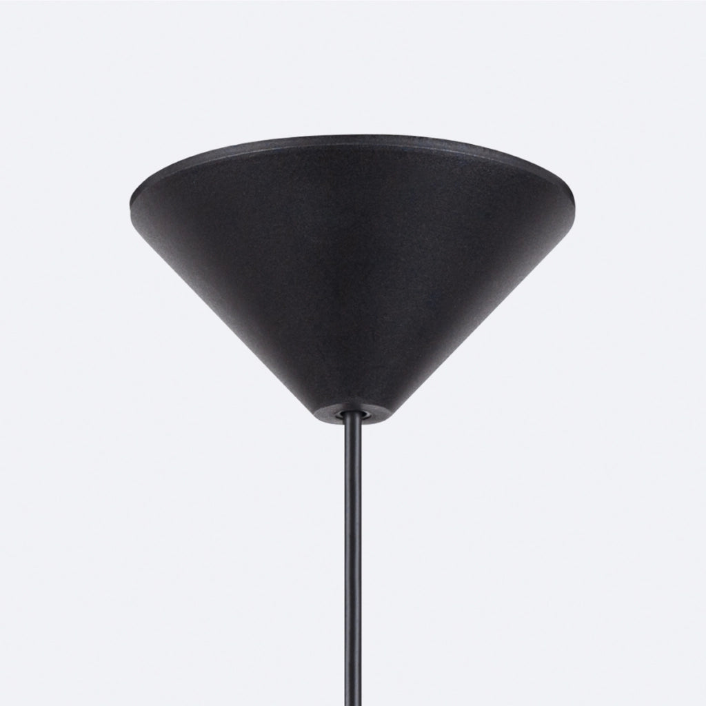 Lampada a cupola Crimson Gina Bianco opaco Acciaio nero 38x74cm E27 Max 15W LED