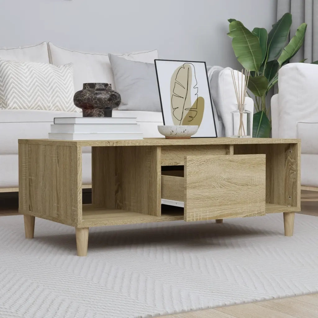 Tavolino salotto | Tavolino da caff¨¨ | Tavolino da Soggiorno Rovere Sonoma 90x50x36,5 cm Legno Multistrato