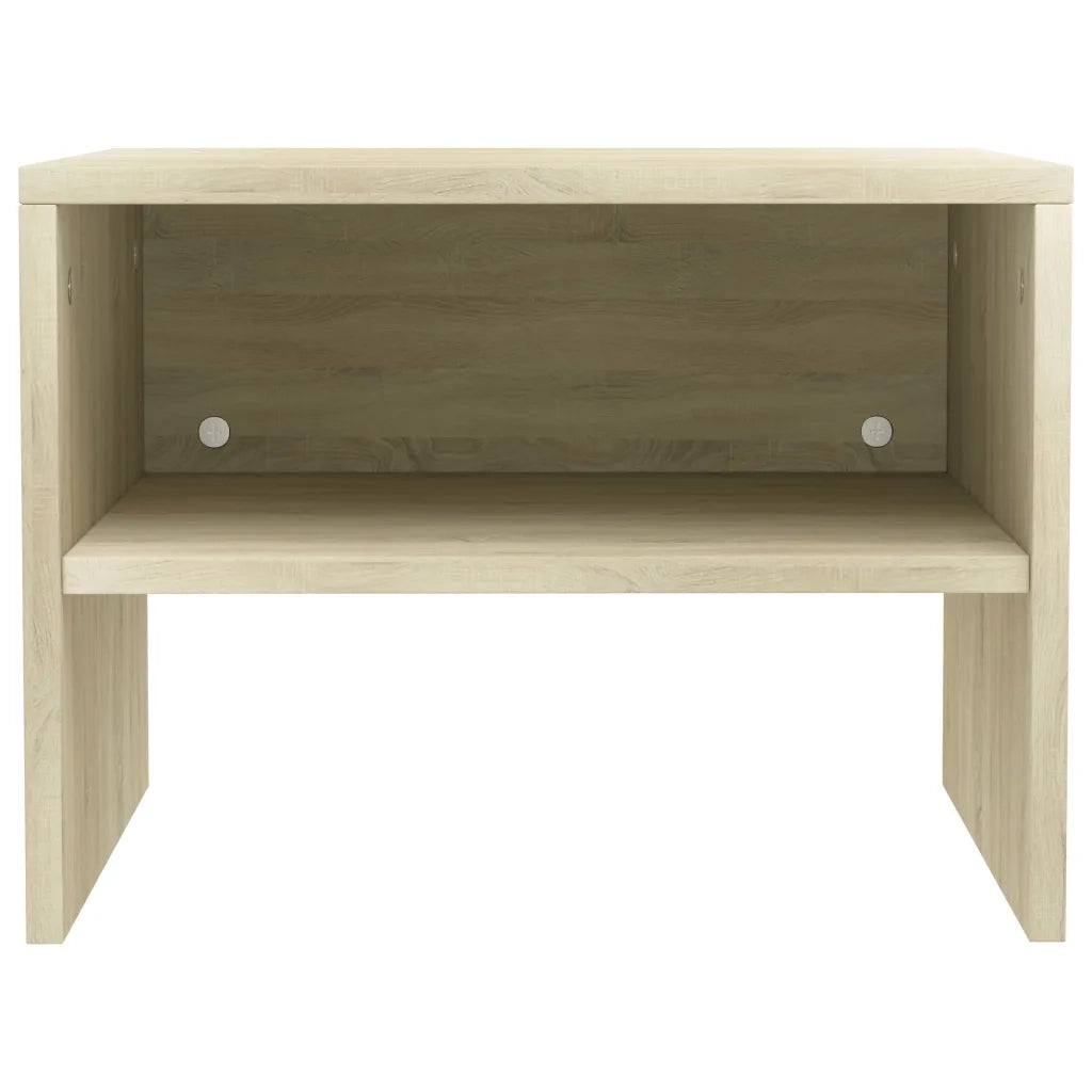 Comodini Rovere Sonoma 2 pz 40x30x30 cm in Truciolato  cod mxl 30334