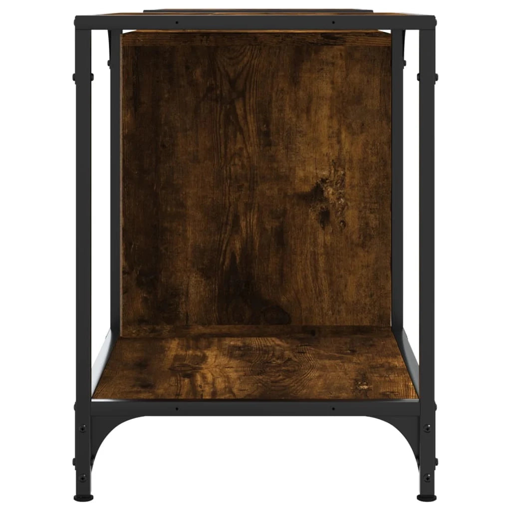 Mobile TV multimediale scaffale TV credenza mobile TV sala da pranzo soggiorno camera da letto rovere affumicato 153 x 37 x 50 cm legno ingegnerizzato marrone 02_0027346