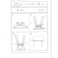 Tavolo ferro bristol top in legno galvanizzato cm 160x80h76