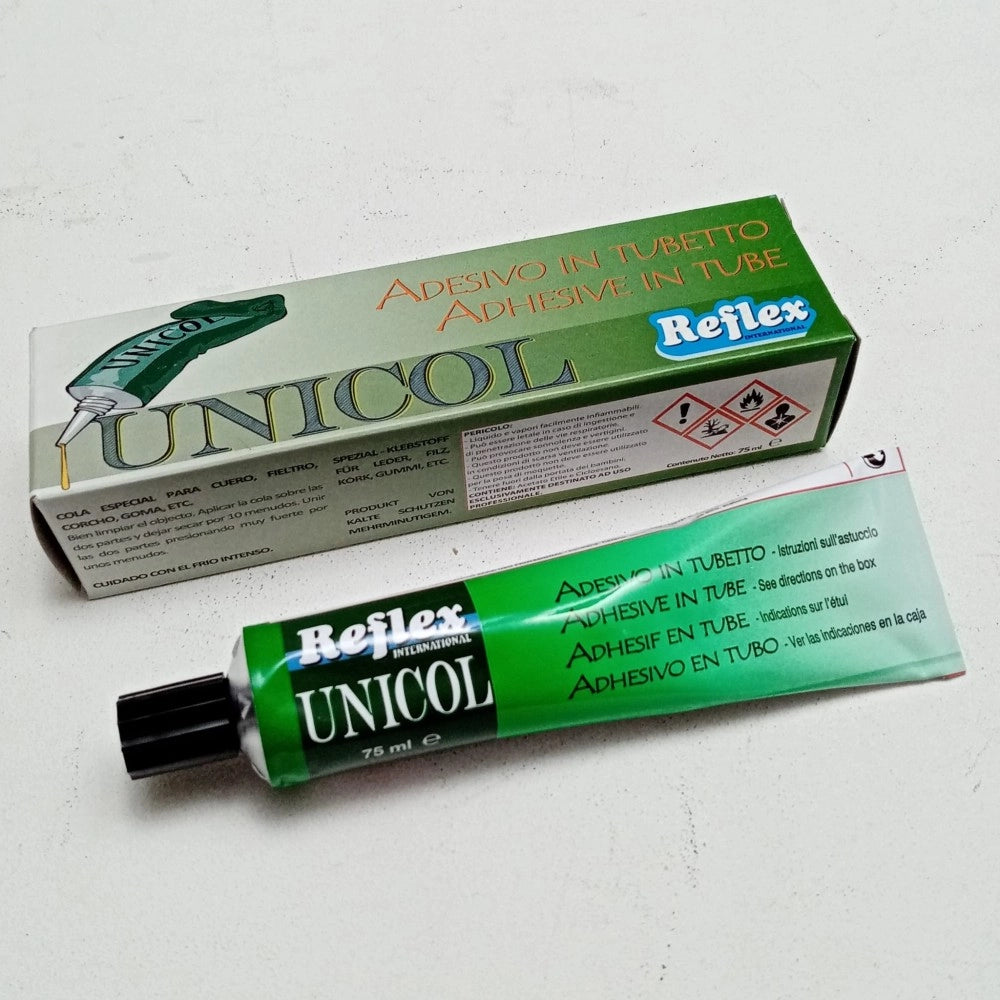 Reflex unicol 75ml colla speciale universale per cuoio feltro legno plastica