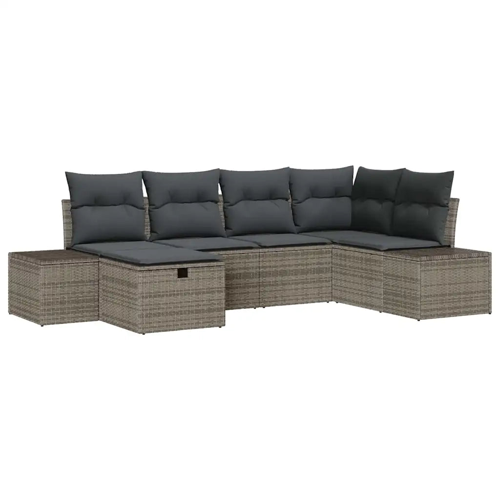 Set di divani con cuscino 7 pcs polyrattan