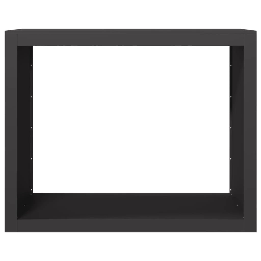 Portalegna 100 x 40 x 80 cm acciaio nero 02_0043700