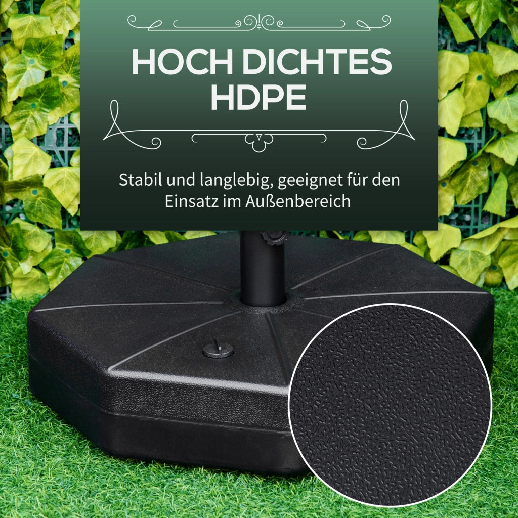 Base per Ombrellone Ottagonale ¨C zephmum ¨C Nero 38/48mm
